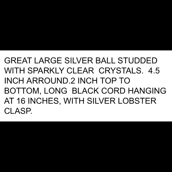 DIOR SILVER BALL W RHINESTONES LIP GLOSS NECKLACE - Picture 5 of 8